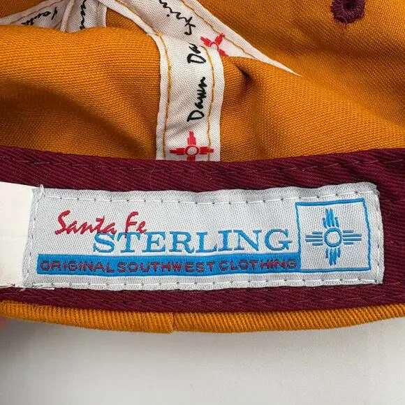 Gold & Red New Mexico Land of Enchantment Zia Adjustable Baseball Cap Hat - Picture 6 of 6